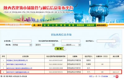 <b>工程招标代理机构</b>
