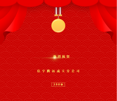 <b>信宇腾远成功成立300家分公司!</b>
